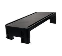 BESTonZON 1pezzi Supporto Monitor da Scrivania Regolabile Rialzo Desktop Nero per Laptop e Tablet con Struttura Resistente Antinfortunistica Salvaspazio Ergonomico