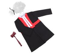 BESTonZON 1Set Costume Giudice per Martelletto Ruolo Professionale per Avvocati per Intrattenimento e Istruzione Domestica Adatto per