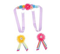 BESTonZON 1set Fascia Per Maternità Con Corsage Fiore Decorativo Per Shower Accessorio Elegante Per Future Mamme Per Annunci Di Genere e Foto