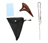 BESTonZON 1set Ocarina Ceramica Tonalità Per Principianti Strumento Musicale Portatile Con Lanyard Tutorial e Borsa Protettiva Per Apprendere e Divertirsi Con La Musica