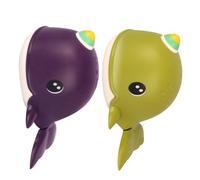 BESTonZON 2 Giocattoli da Bagno per Balene Galleggianti in Plastica Sicura Giochi Acquatici Divertenti per Ragazzo per e Piscina Stimolano e Genitore Figlio