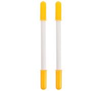 BESTonZON 2 manici per cavallo a dondolo: manico di ricambio in plastica filettato per giocattoli a dondolo, impugnatura per giocattoli fai da te, cavallo da equitazione, animale, giallo