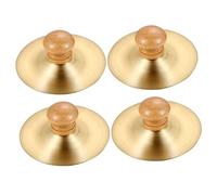 BESTonZON 2 Paia piatto di rame piatti per dita piccole piatti da dito mano strumento musicale fono bellissima giocattoli per strumenti a dito cembalo di oggetti di scena danzanti
