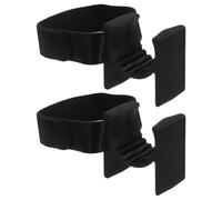 BESTonZON 2 Pezzi Accessorio da Golf alla Caviglia Distributore Palline | Installazione Rapida, Portatile e Robusto in Ogni Condizione, Plastica Nera, per Giochi Divertenti