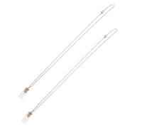 BESTonZON 2 Pezzi Collana con Mini Bottiglia di Vetro e Seme di Senape Ciondolo Ispiratore da Gioielli Religiosi da Indossare Ogni Giorno Regalo Fede e Incoraggiamento