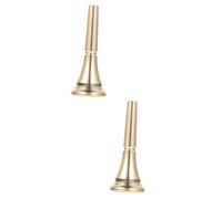 BESTonZON 2 Pezzi Corno Francese Tuba Regali Tuba Forte Strumenti Musicali Accessori Gioielli Shell Piatto Durevole Corno Corno Francia Regali Basso Rame Ottone
