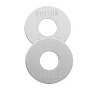 BESTonZON 2 Pezzi Guitar Switch Bezel High Strength Metal Toggle Control Plate For Electric Guitar With Smooth Rhythm Treble Switching Durable And Secure Fit For Enhanced Playability
