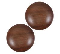 BESTonZON 2 Pezzi Manopola in Legno Noce per Macinacaffè Manuale Espresso, Manico Staccabile Foro 6 Mm, Set per Sostituzione Ricambi Macina Spezie e Caffè, Accessorio Compatibile per
