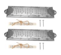 BESTonZON 2 Pezzi Mezuzah in Lega Argento per Porta con Decorazione Religiosa Resistente alle Intemperie per Celebrazioni Religiose e Benedizione della Casa