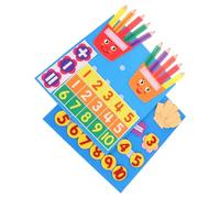 BESTonZON 2 pezzi Montessori Learning Toddler Felt Educational Toy Finger Number Learning Math Counting Felt Board Preschool Manipolatives Travel Game Addition Sottraction Activity Kindergarten