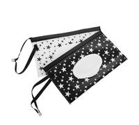 BESTonZON 2 Pezzi Porta Salviette Riutilizzabile in Eva, con Coperchio a Ribalta, Portatile e Ricaricabile, per Comodino e Passeggino