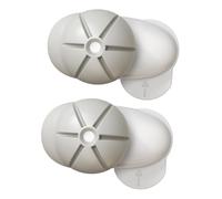 BESTonZON 2 Pezzi Sicurezza per Ragazzo Ragazza Protezione Porta Bianco Chiusure di Sicurezza Materiale Abs e Tpe per Prevenire Infortuni alle Dita in Casa e Finestra