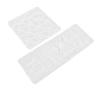 BESTonZON 2 pezzi Stampi in Silicone per Plettro Chitarra Moulds Flessibili per DIY Plettro e Portachiavi Facili da Pulire e Conservare Regalo Creativo per Amanti del Te