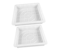 BESTonZON 2 Pezzi Stampi per Pavimentazione Calcestruzzo Stampi Plastica per Piastrelle Esterno Modelli per Vialetti Giardino e Patio Facili da Usare e Pulire per Progetti Diy Rapidi e