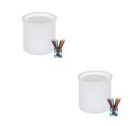 BESTonZON 2 Pezzi Stampo in Silicone per Portapenne Fai da Te, Rotondo