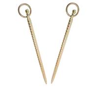 BESTonZON 2 Pezzi Tie Out Stake per Cani e Bestiame Piccolo Paletto da Terra in Resistente alle Intemperie per Cattura Bovini Pecore Cavalli e Campeggio Ancoraggio Portatile e Rimovibile per