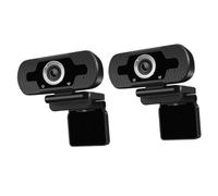 BESTonZON 2 Pezzi Webcam 1080P Webcam Con Cancellazione Del Rumore live Per Laptop Con Messa A Manuale USB Didattica Professionale Con