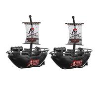 BESTonZON 2 Pz Barca Giocattolo Barca Da Bagno Giocattolo Giocattoli Da Bagno Per Vasca Da Pirata Galleggiante Bomboniere Pirata Black Plastica