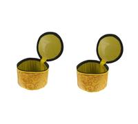 BESTonZON 2 Pz Borsa Con Ciotola Sonora Di Buddha Borsa Per Il Trasporto Diffusore Per Auto Vuoto Borsa Etnica Campana Tibetana Contenitori Per Cosmetici Maglio Fiori 16c Cotone Cosmetico