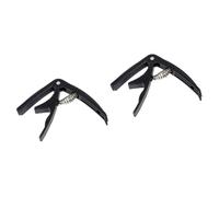 BESTonZON 2 Pz Capo strumento musicale portatile corredo per chitarra elettrica accordatore di ukulele accessorio per chitarra parte di chitarra a clip scegliere Acciaio inossidabile suite