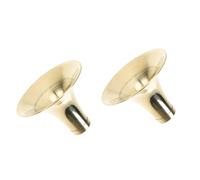 BESTonZON 2 Pz ciotola suona - Accessorio suona - Suona d'ottone corno strumento suona corno suona ispessito casse audio corno di ottone addensato suona corno suona professionale Golden
