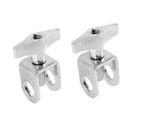 BESTonZON 2 Pz clip a campanaccio appoggio per il pollice del registratore Musica pinza regolabile Morsetto regolabile hardware del tamburo staffa di montaggio a campanaccio mini Batteria