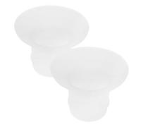 BESTonZON 2 Pz Convertitore Per Tiralatte Inserti Flessibili Per Pompa Tiralatte Per L'allattamento Indossabile Inserti Della Flangia Della Pompa Tazze Della Pompa Gel Di Silice Transparent