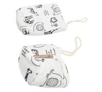 BESTonZON 2 Pz Coperchio Antigoccia Per Biberon Regolabile Protezioni Per Biberon Manicotti Per Per Neonati Rifornimenti Della Copertura Della Bottiglia Isolante Bebe Bianca Cotone