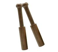 BESTonZON 2 Pz da meditazione per campane tibetane Suono buddista bastoncini della ciotola del suono del buddha grande campana tibetana mazza da campana tibetana in legno Di legno