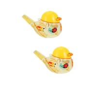 BESTonZON 2 Pz Fischio Di Uccelli Acquatici Giocattolo Warbler Fischio Del Bagno D'acqua Fischietti Musicali Fischietto Ad Acqua Giocattolo Fischietto Dei Cartoni Animati Plastica