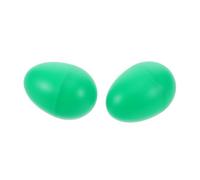 BESTonZON 2 Pz Giocattolo Con Uova Di Sabbia Agitatori Di Uova Per Giocattoli a Forma Di Agitare Le Uova Giocattoli Per Lo Sviluppo Del Di Pasqua Green Plastica