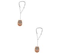 BESTonZON 2 Pz mini pianoforte a dita Strumento musicale in legno strumento musicale mini kalimba mini strumento musicale mini pianoforte a pollice strumenti musicali mini pianoforte kalimba