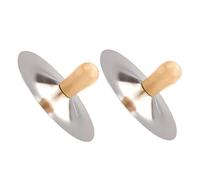 BESTonZON 2 Pz piccolo gong per piatti strumento musicale band piatti per il pollice a dita piccole cembalo di oggetti di scena danzanti piatto a percussione Vintage ▾ Piatto o