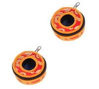 BESTonZON 2 Pz Sacchetto Per Sfregamento Custodia Per Campana Da Meditazione Bustina Di Caramelle Campana Per Piatti Yoga Mini Campanelli Borse Con Cerniera Tibetano Cotone Rosso Protettore