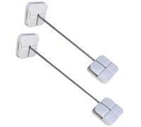 BESTonZON 2 Pz serratura congelatore freezer comò cassettiera door lock ghiacciera fienile chiavistello serrature a prova di per forni da cucina serrature della toilette AbS Silver