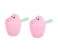 BESTonZON 2 Pz tazza di shampoo per bambini Coppetta per risciacquo dello shampoo secchio per sciacquatrice per bagnetto risciacquo dell'acqua del bagno cucchiaio da bagno tazza da bagno