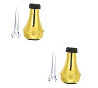 BESTonZON 2 Set Di Accessori Luce Tromba Pratica Componente Muto Abs Tromba Mute Metallo Strumento Musicale Mute Corno Tazza Piccolo Abs Silenziatore Silenziatore