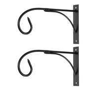 BESTonZON 2 Set di staffe per Appendere Piante da Parete, Ganci Decorativi in Ferro per Appendere cesti di Fiori, mangiatoie per Uccelli, Lanterne, campanelli eolici.