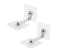 BESTonZON 2 Set Dispositivo Anticaduta Ancora Gancio Punti Vendita Sicurezza Angolo Presa Copre a Prova Di Guardia Appendiabiti Kit Antiribaltamento Mobili Ondeggiare Silver Acrilico