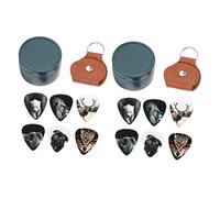 BESTonZON 2 Set Prelievo Medio Plettri Per Chitarra Professionali Plettro Per Chitarra Con Motivi Creativi Plettri Di Mandolino Forniture Per Prestazioni Di Chitarra Bassi Celluloide