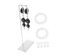 BESTonZON 2 Set Sistemi Pulegge Metallo con Supporto Robusto Singolo e Doppio per Esperimenti e Lezioni Nelle Scuole Medie