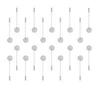 BESTonZON 20 Pezzi Basi Metalliche per Realizzazione Spille da Bavero Accessori Fai da Te per Spilla da Petto Design Semplice e Presa Sicura Vassoi Porta-Perni per Decorazioni e Cucito