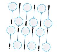 BESTonZON 20 Pezzi betta rete da pesca rete da pesca con manico Gambero giocattoli di esplorazione all'aperto fine di pesci ABS Sky-blue