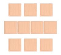 BESTonZON 20 Pezzi Blocchi Quadrati di Legno Naturale 6cm X 8mm Base Espositiva Grezza per Sculture e Gioielli Supporto in Legno per Artigianato e Collezioni Uso Domestico e Negozi