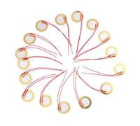 BESTonZON 20 Pezzi Cicalino Microfono Microfoni Per Batteria Dischi Amplificatori Piezoelettrici Buzzer Trigger Piezoelettrico Cicalini Chitarra Per Bambini Rame Musica Amplificatore