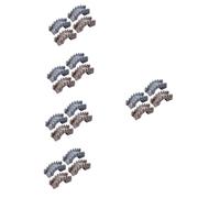 BESTonZON 20 Pezzi Miniature Decorazioni da Artigianali con Design Statuette Paesaggistiche Grigia e per Ed Esterni