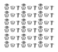 BESTonZON 20 Pezzi Piedini per Borsa in Lega di Zinco, Argento, Viti, Accessori per Handbag Making e DIY Bag Making, per Tote Bag e Toolboxes