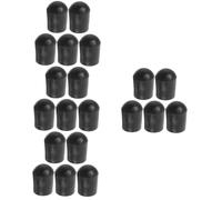 BESTonZON 20 Pz Accessori per violoncello accessori per contrabbasso tappo terminale del contrabbasso pratico puntale per contrabbasso protezione puntale dei bassi gomma da cancellare Black