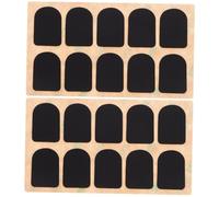 BESTonZON 20 Pz Bocchino Per Bocchino Toppe Per Bocchino Sax Bocchino Patch Per Sassofono Cuscinetti Per Bocchino Per Sassofono Tenore Cuscini Per Bocchino Per Sassofono Gel Di Silice Black