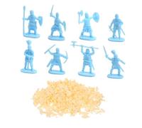 BESTonZON 200 Pezzi Figurine Medievali in Plastica Leggere e Compatte, Modelli di Guerrieri per Giochi e Decorazioni Dettagliate per Tavolo di Sabbia e Collezioni Colore Casuale